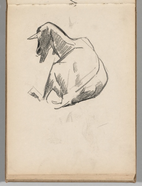 Sketchbook, Spain: Page 36: Goat Lying Down