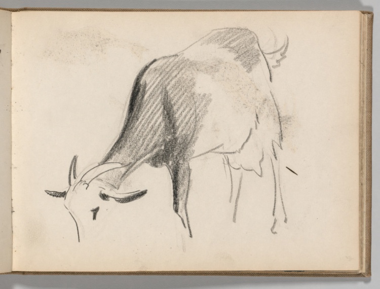 Sketchbook, Spain: Page 57, Studies of a Goat