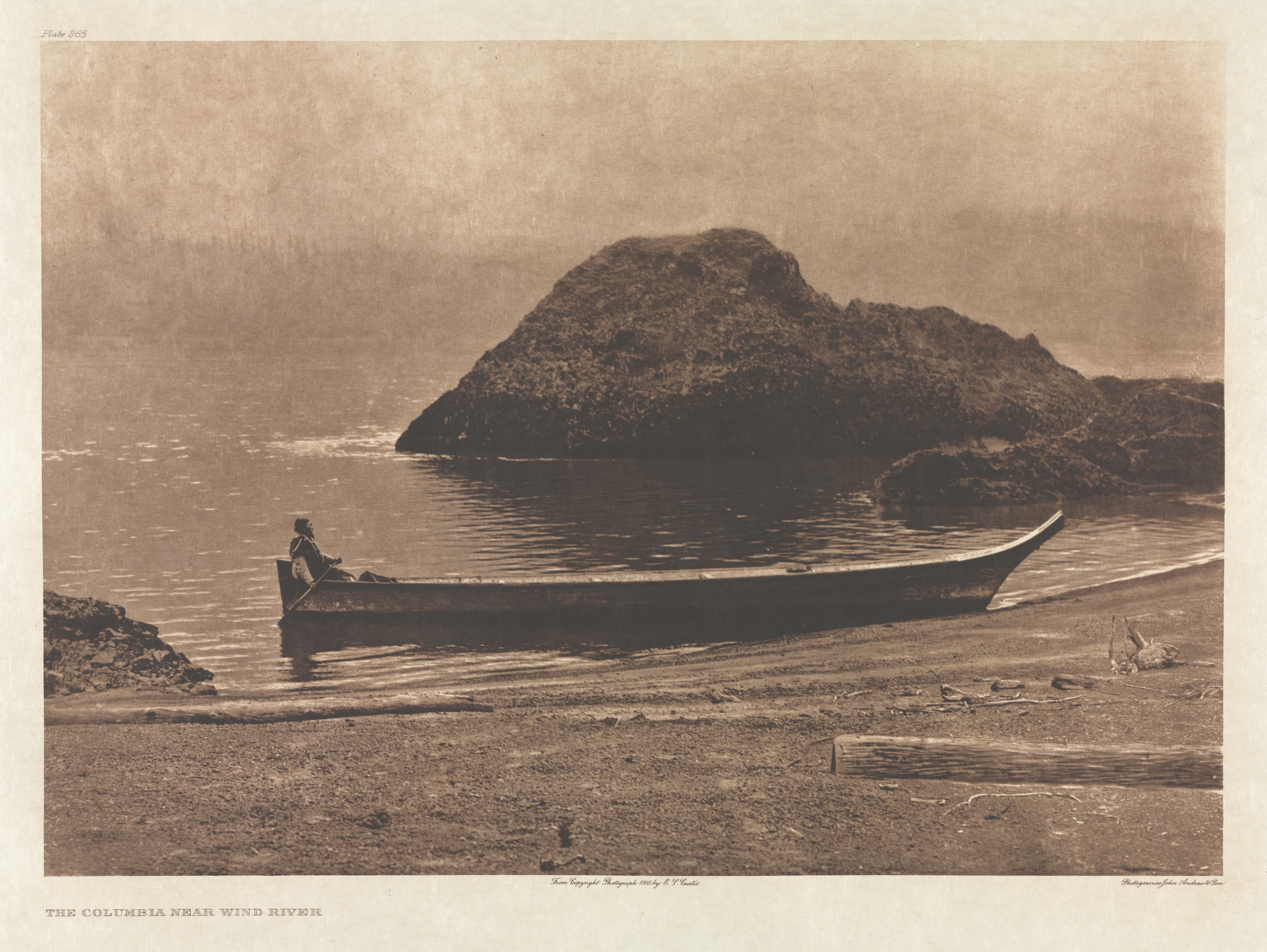 Portfolio VIII, Plate 285: The Columbia Near Wind River
