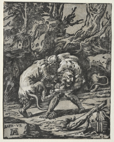 Hercules Strangling the Lion of Nimes