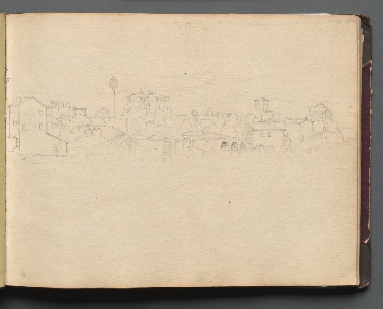Album with Views of Rome and Surroundings, Landscape Studies, page 16a: Roman View