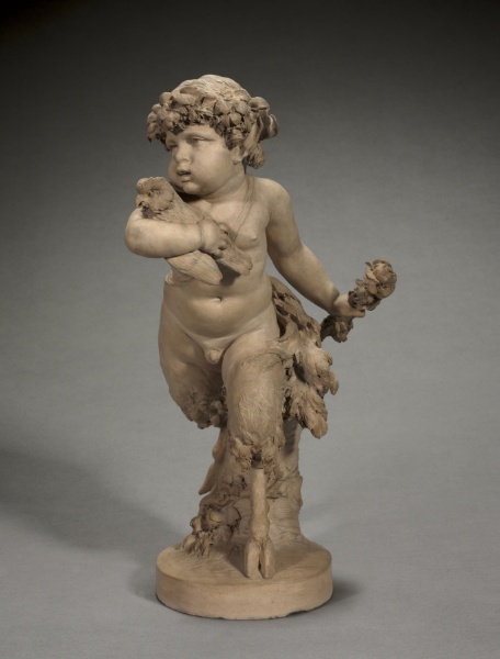 Young Satyr Running with an Owl