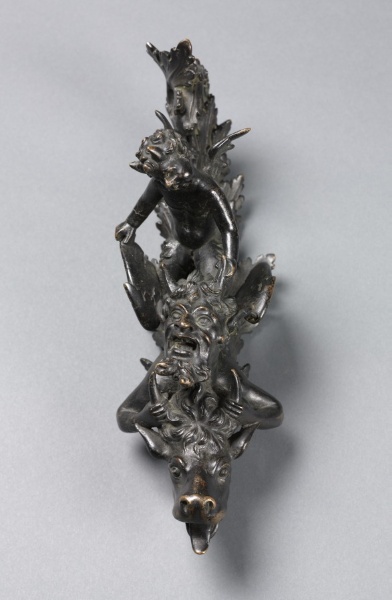 Doorknocker with Two Satyrs Riding an Ox