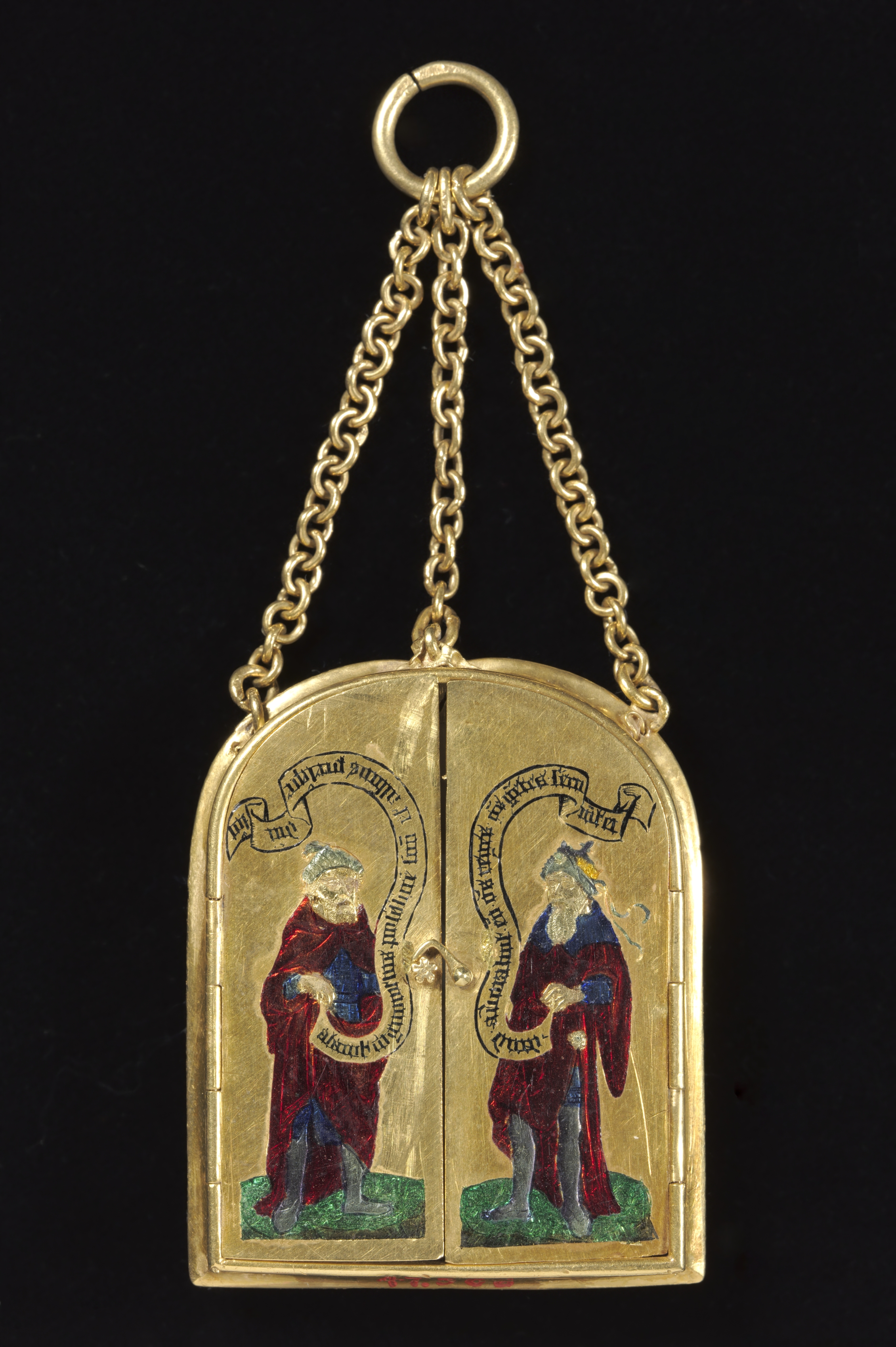 Pendant Triptych with an Onyx Cameo of the Nativity