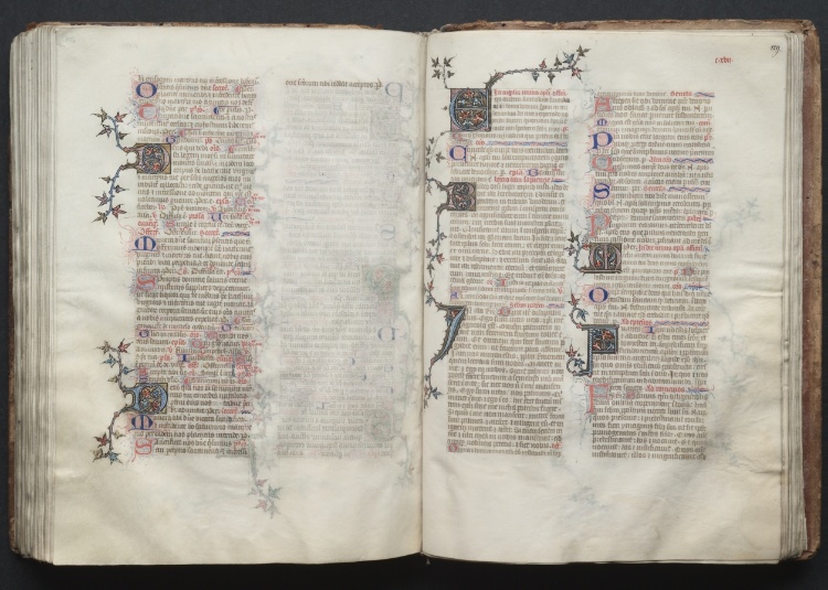 The Gotha Missal:  Fol. 129r, Text