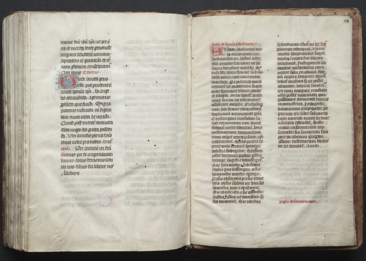 The Gotha Missal:  Fol. 163r, Text