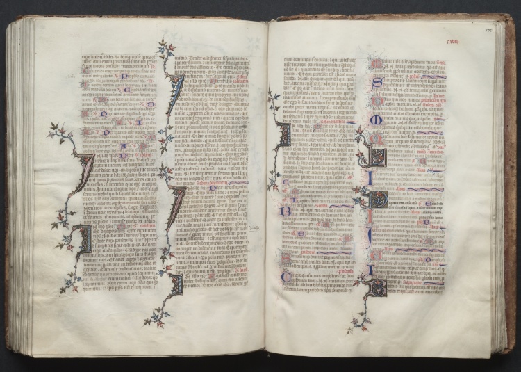 The Gotha Missal:  Fol. 129v, Text