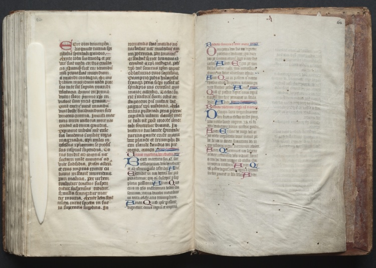 The Gotha Missal:  Fol. 163v, Text
