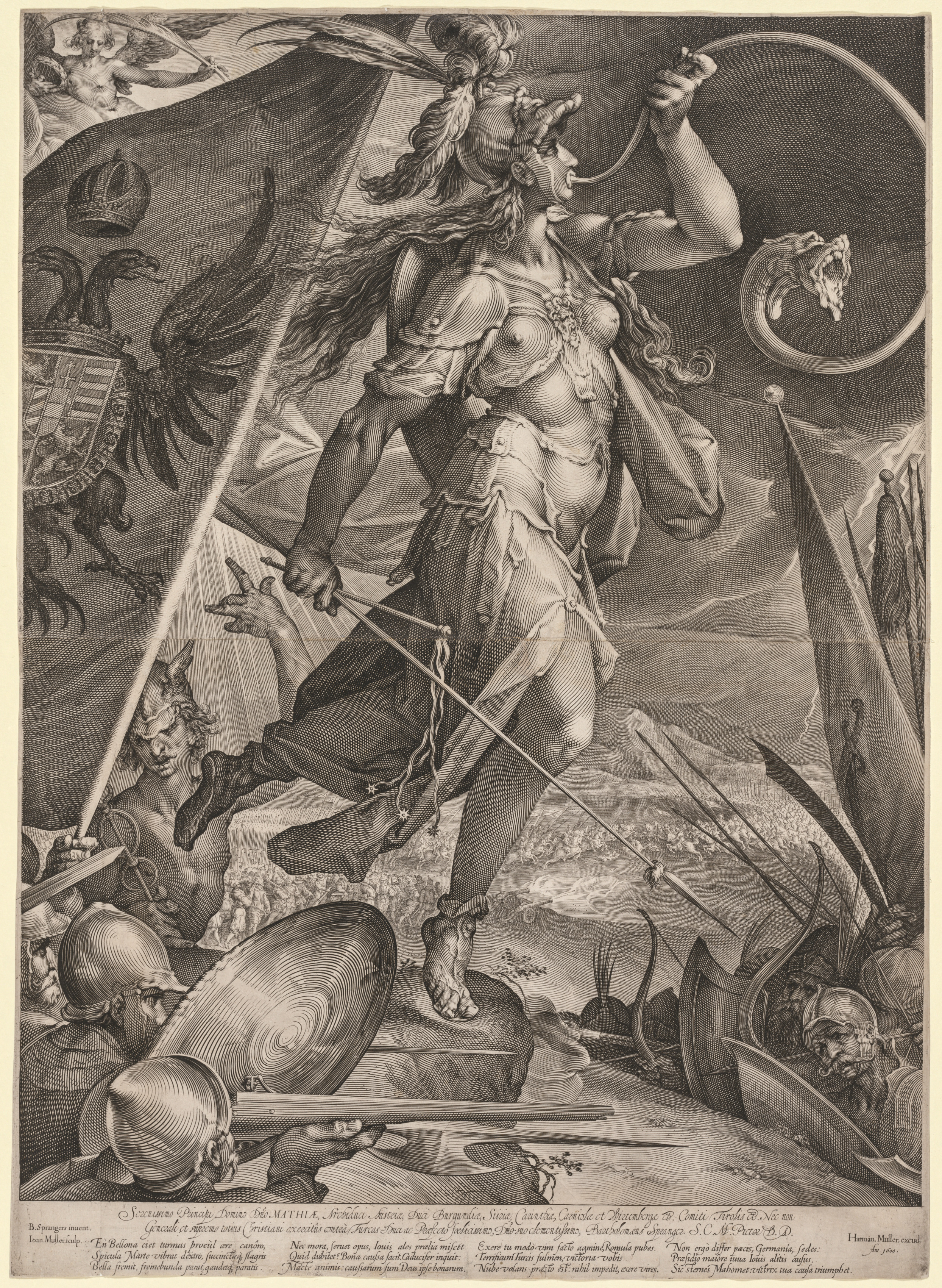 Bellona Leading the Armies of the Emperor against the Turks