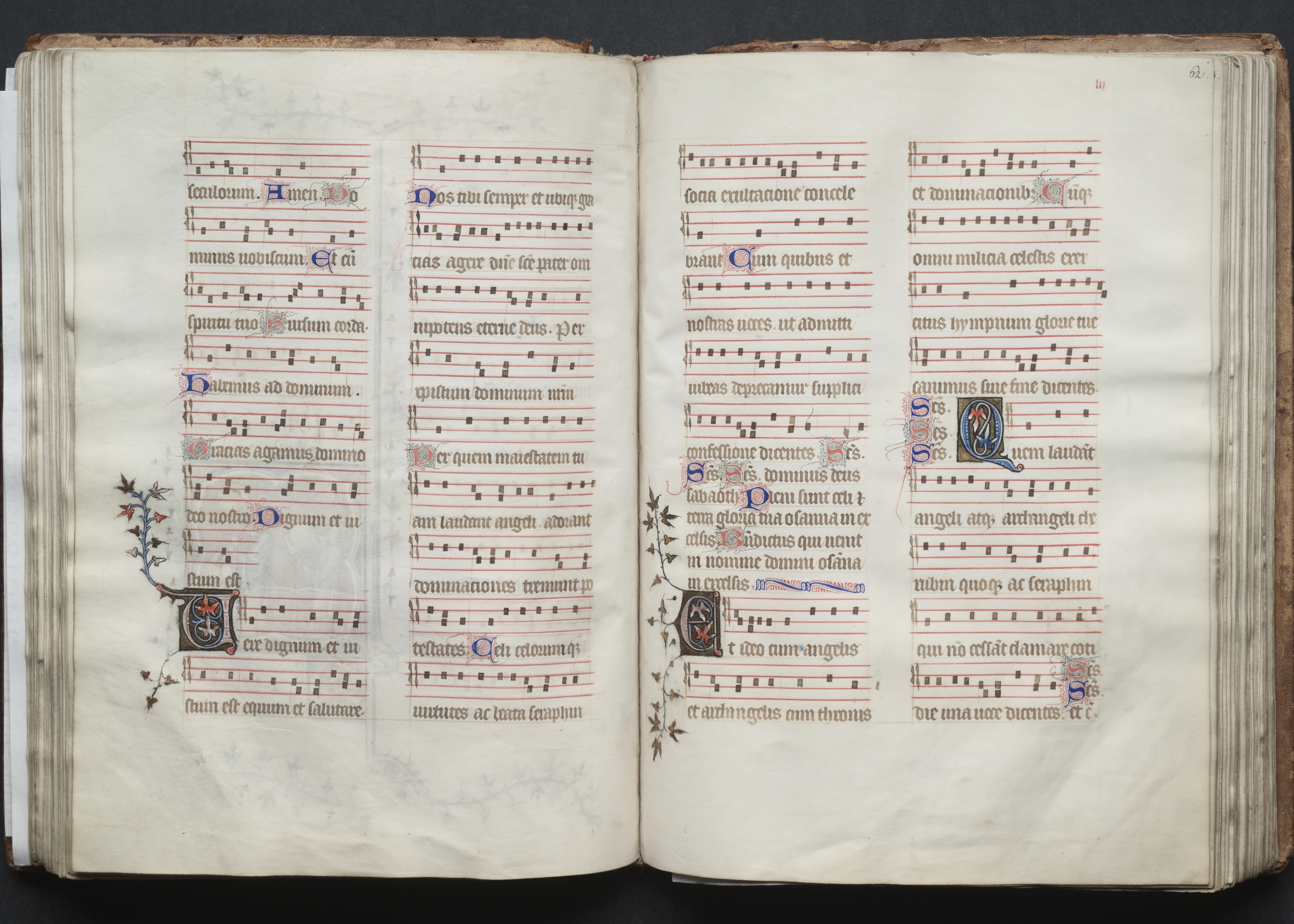 The Gotha Missal:  Fol. 62r, Text