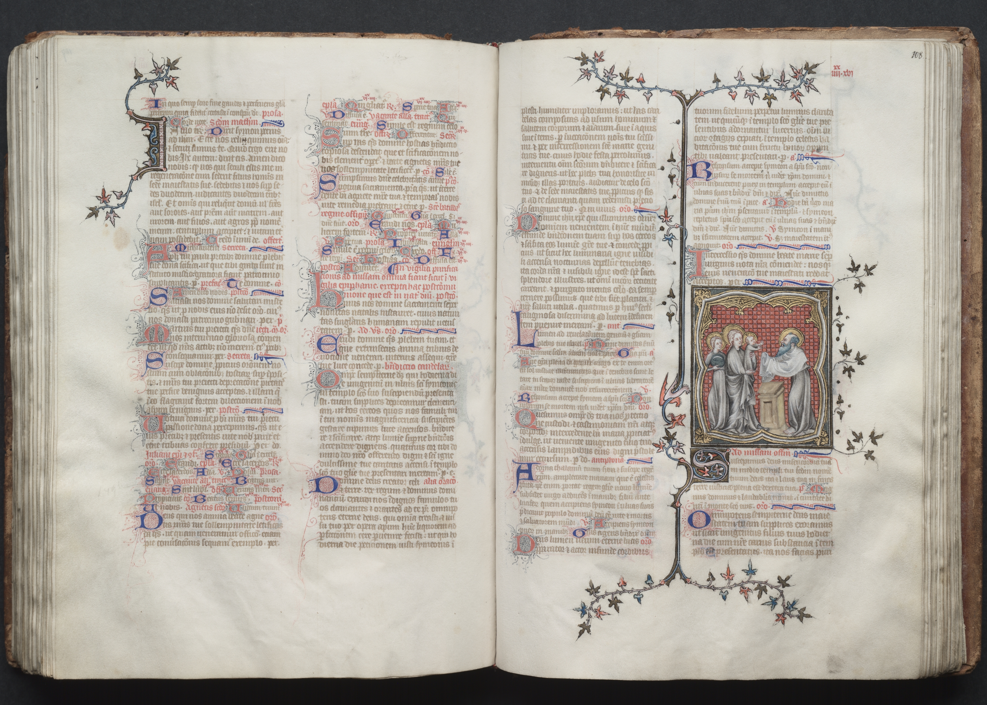 The Gotha Missal:  Fol. 107v, Text