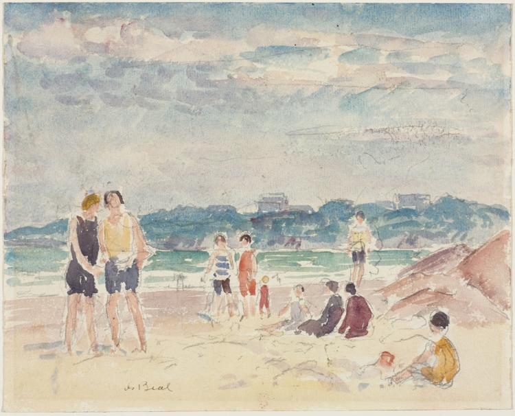 Bathing Beach, Gifford Beal, c.1890–1955