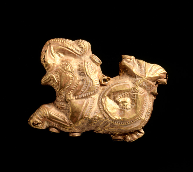 Pendant in the Shape of a Fish-Tailed Elephant