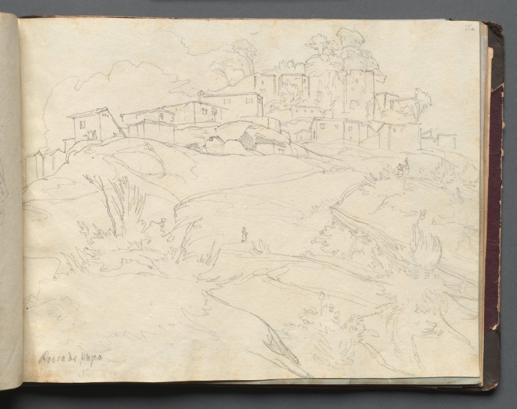 Album with Views of Rome and Surroundings, Landscape Studies, page 35a: "Rocca di Papa"