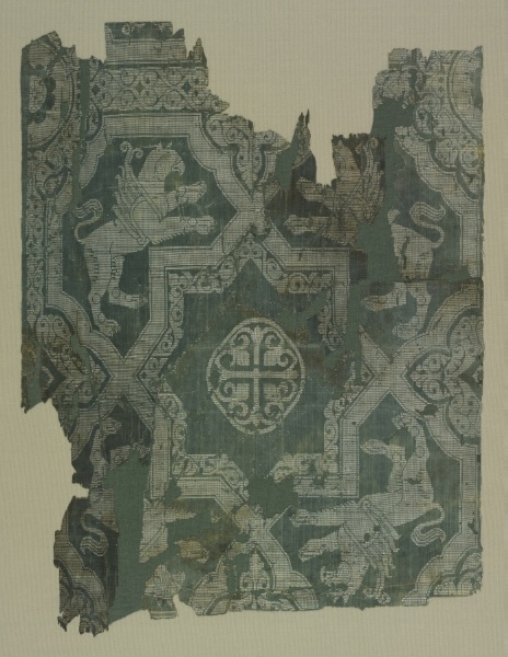 Fragment with star pattern and griffins