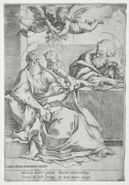 The Holy Family with Two Angels
