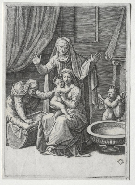 The Virgin and  the Cradle with Saint Elisabeth and Saint Anne
