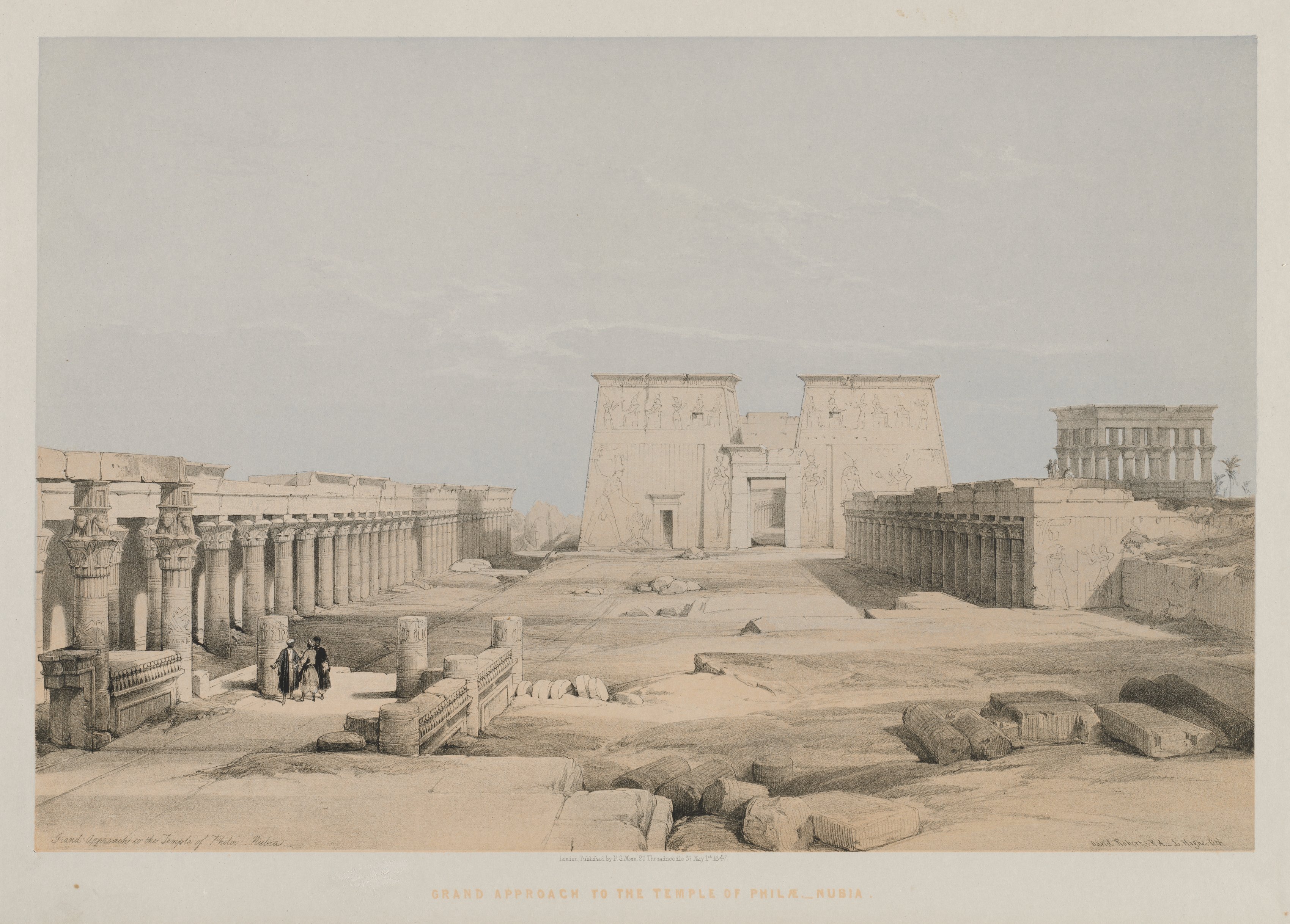 Egypt and Nubia, Volume I: Grand Approach to the Temple of Philae, Nubia