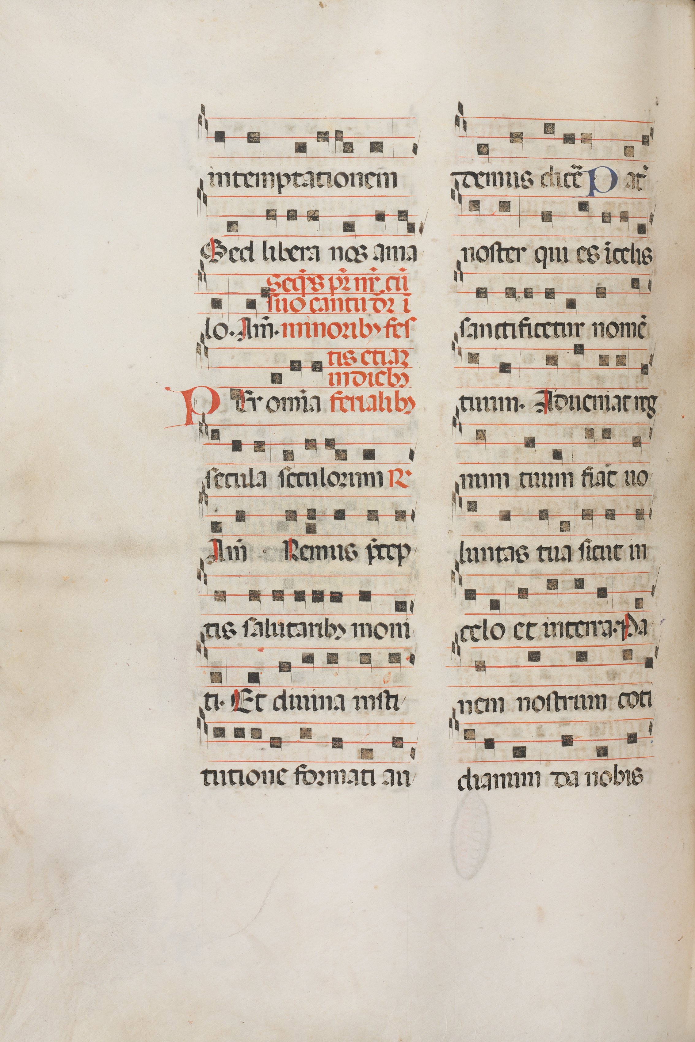 Missale: Fol. 189v: Music for various prayers