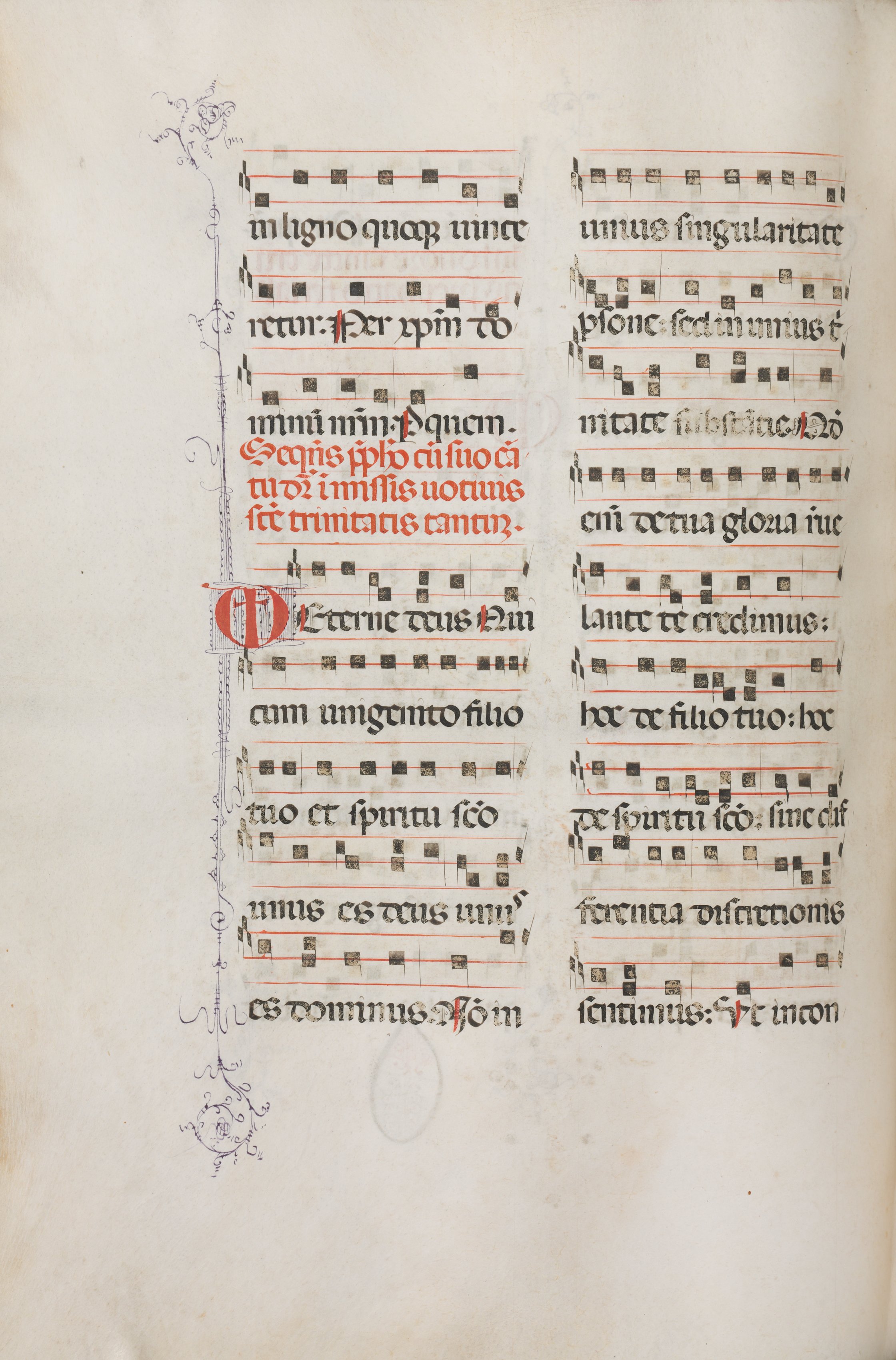 Missale: Fol. 182v: Music for various ordinary prayers