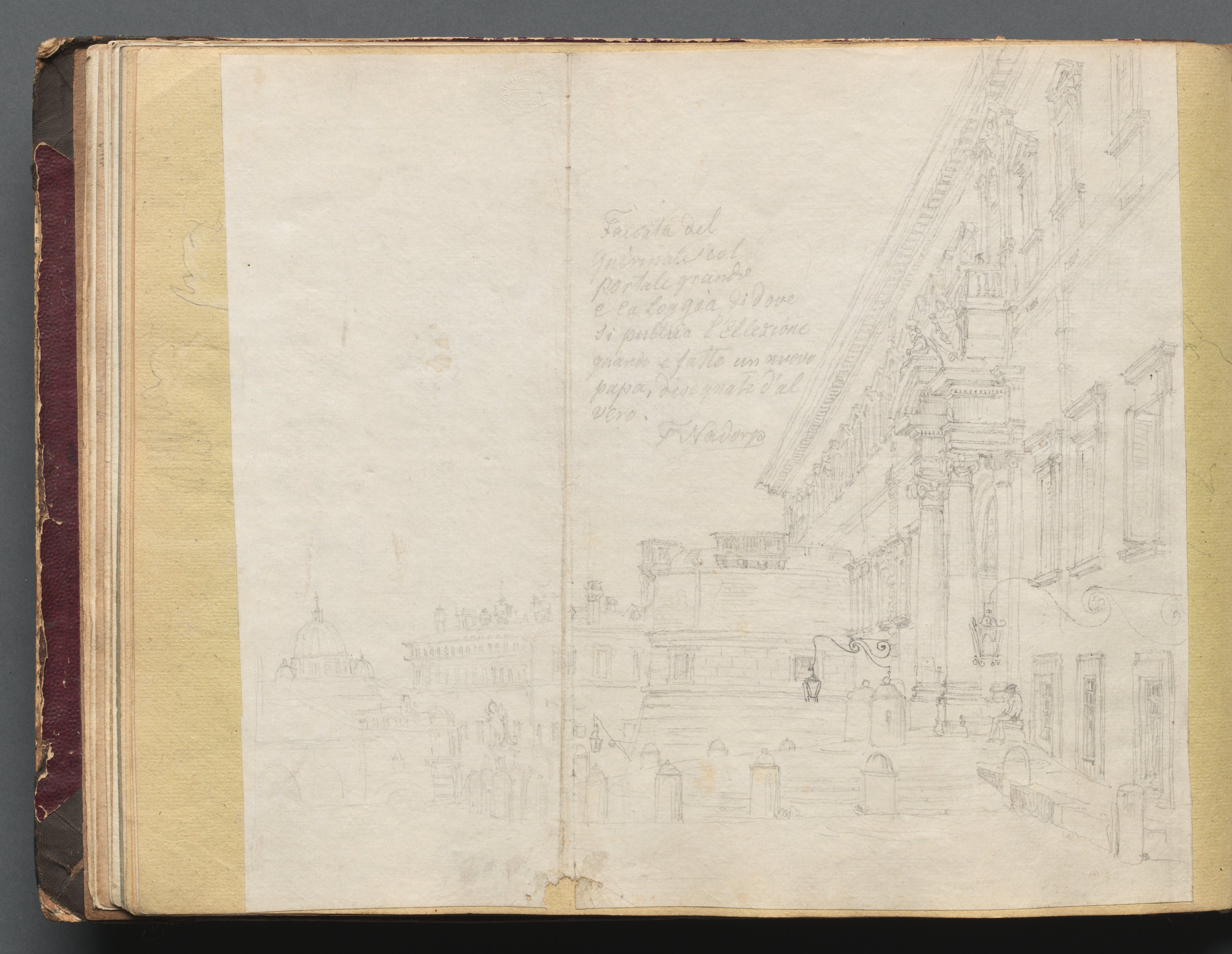 Album with Views of Rome and Surroundings, Landscape Studies, page 15b: Roman Architectural View
