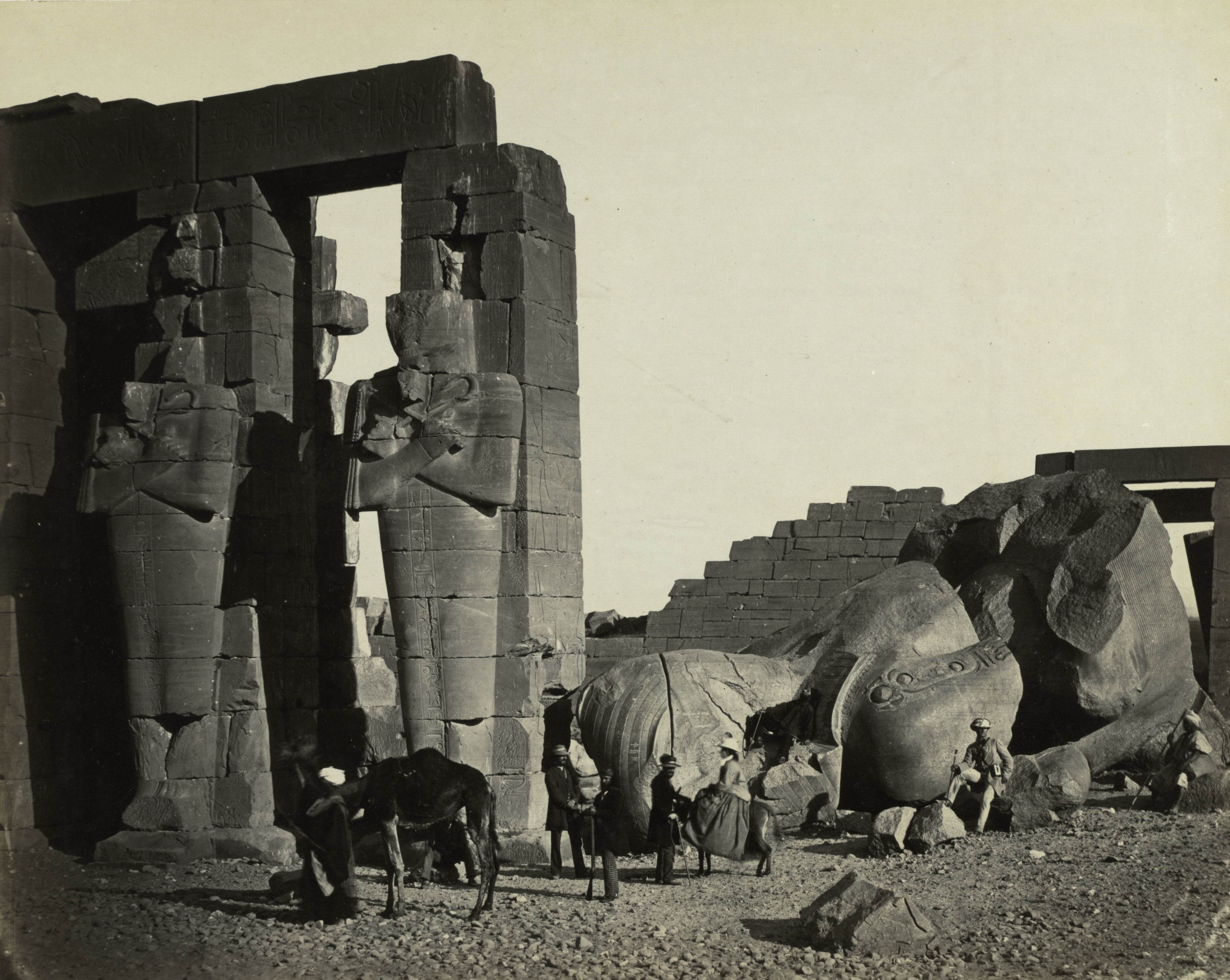 Fallen Statue at the Ramesseum, Thebes
