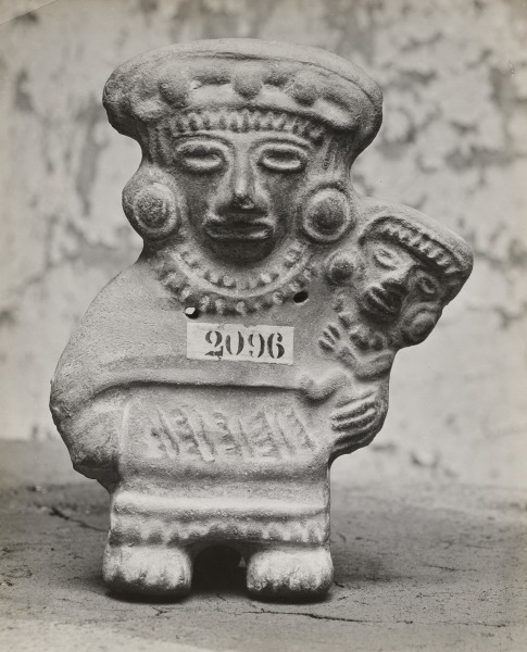 Pre-Columbian Figurine of Woman with Child, Morelia Museum