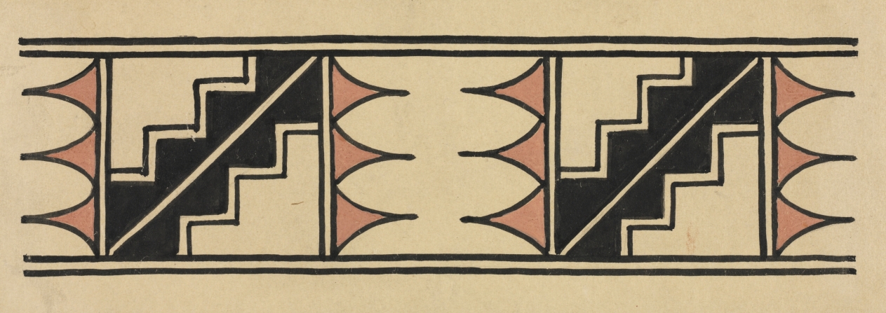 San Ildefonso Pottery Design, Kenneth M. Chapman, Before 1928