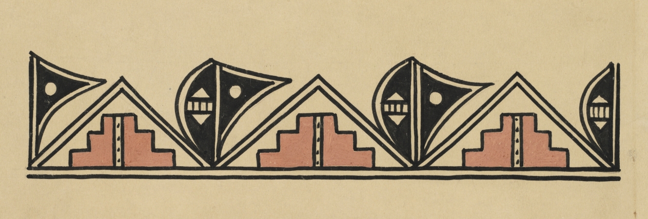 San Ildefonso Pottery Design, Kenneth M. Chapman, Before 1928