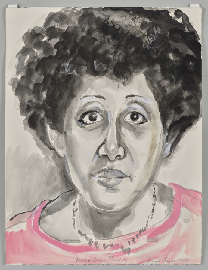 Howardena Pindell, Emma Amos, 1990–94