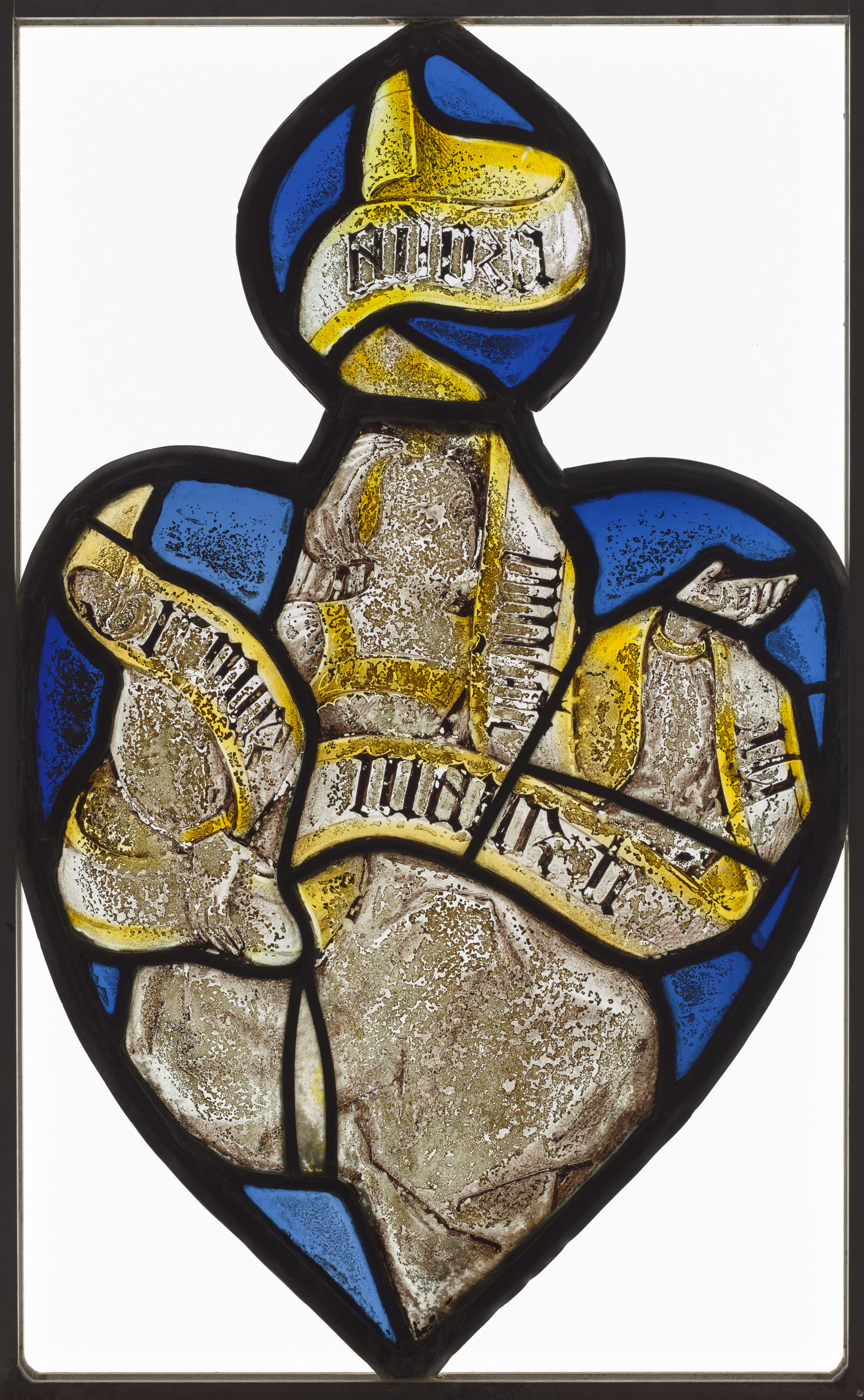 Heart-Shaped Panel: Figure of a Woman with a Banderole (Sibyl ?)