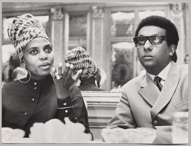 Portrait of Stokely Carmichael and his wife Miriam Makeba