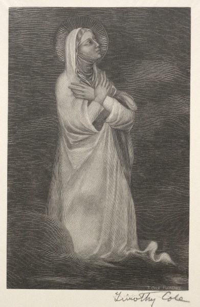 Old Italian Masters:  Figure of the Virgin