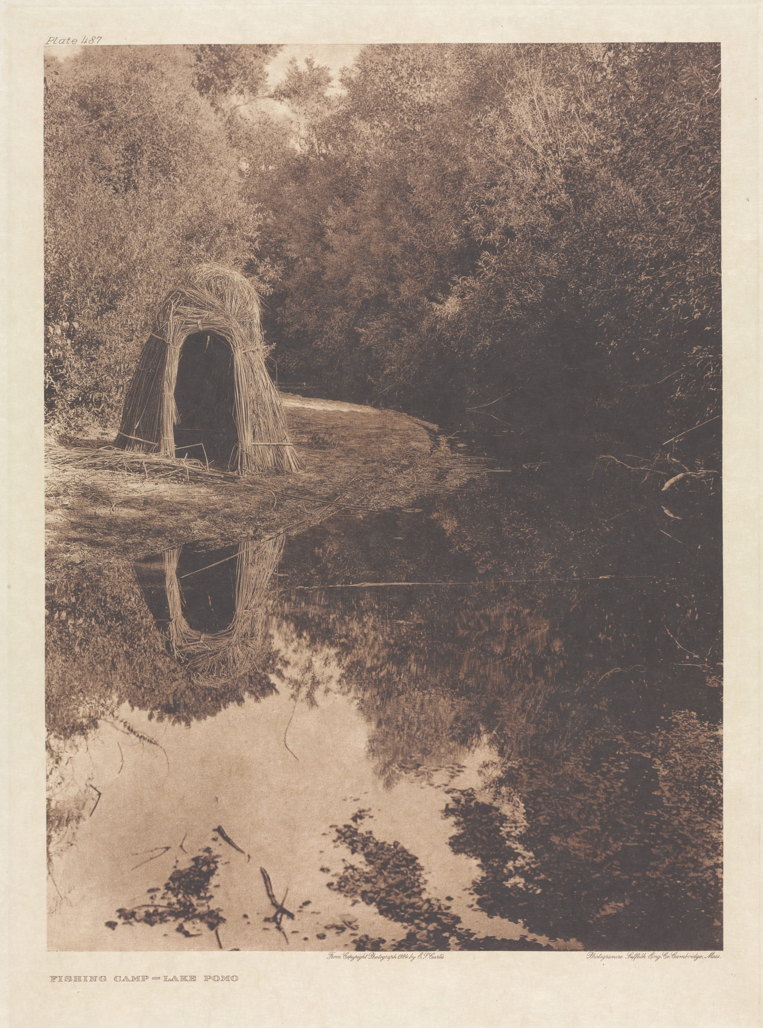 Portfolio XIV, Plate 487: Fishing Camp - Lake Pomo