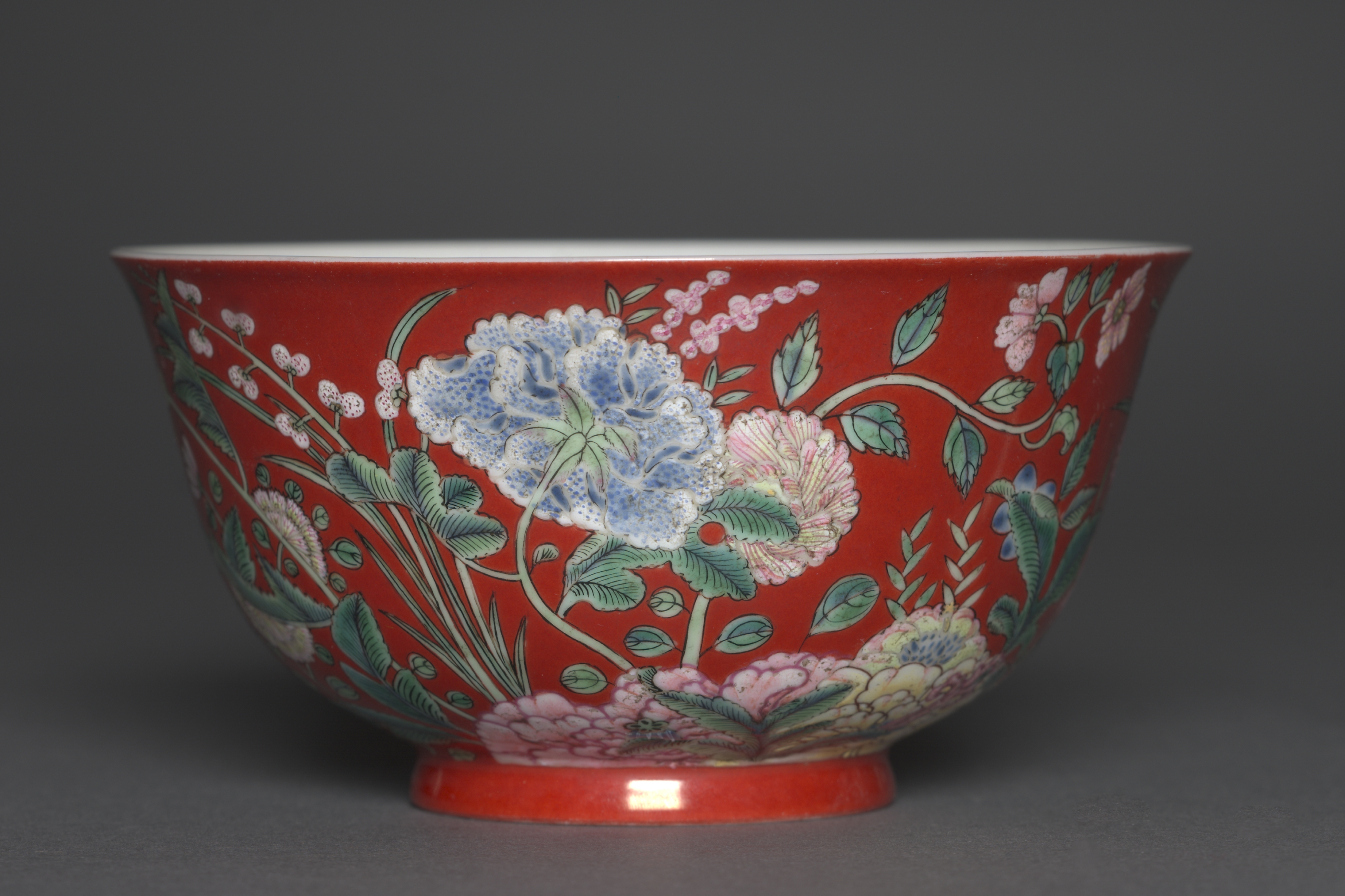 Bowl with Flowering Plants