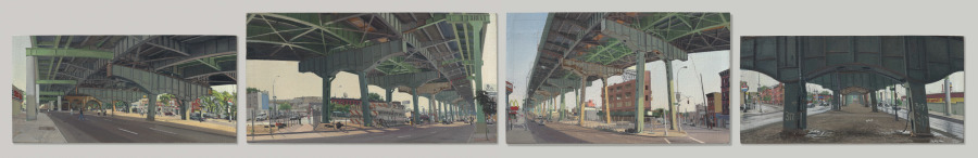 Under the Gowanus on Hamilton Avenue, Rackstraw Downes, 1999