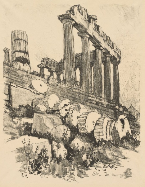 Land of Temples:  The Fallen Column, Athens, Greece