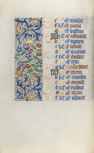 Book of Hours (Use of Rouen): fol. 3v