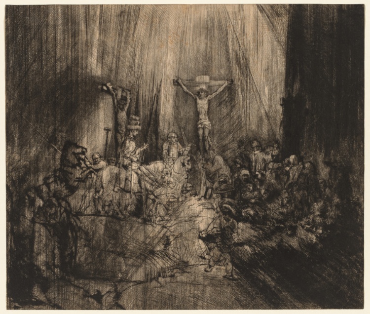 Christ Crucified Between the Two Thieves: 'The Three Crosses'