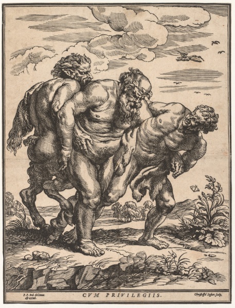 Silenus Accompanied by a Satyr and a Faun