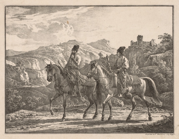 Two Cossacks on Horseback