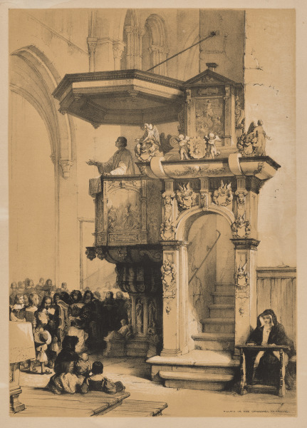 Sketches in Belgium and Germany, First Series, Pulpit in the Cathedral of Treves