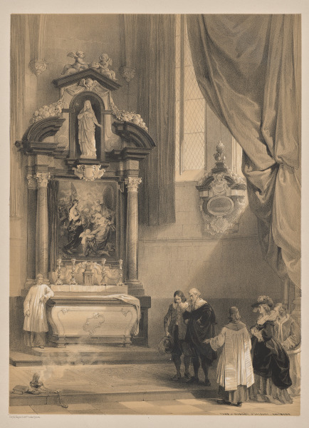 Sketches in Belgium and Germany, Second Series:  No. 26 - Tomb of Rubens, St. Jacques, Antwerp