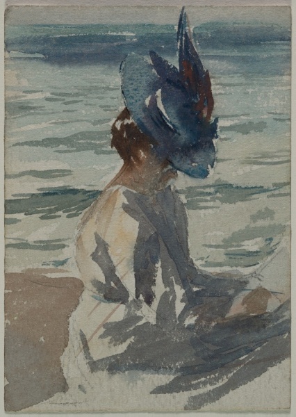 Woman on a Beach (recto)