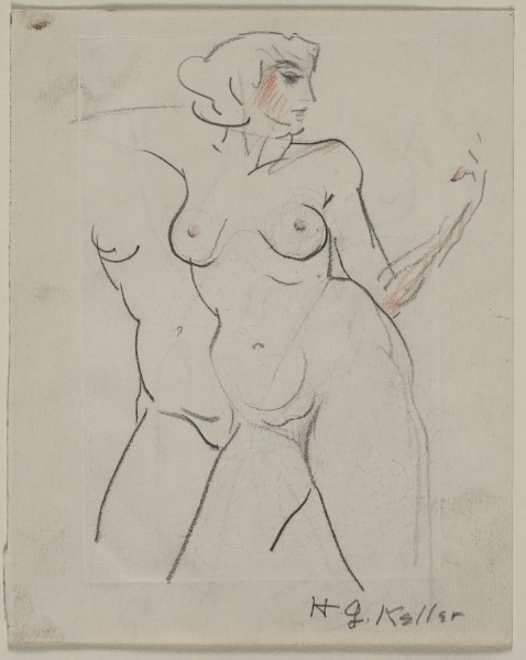 Sketch of Two Nudes (recto)