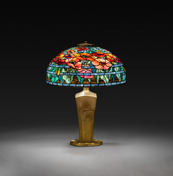 Oriental Poppy Table Lamp
