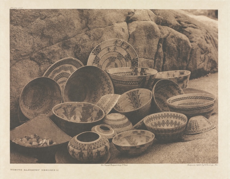 Portfolio XIV, Plate 502: Yokuts Basketry Designs (a)