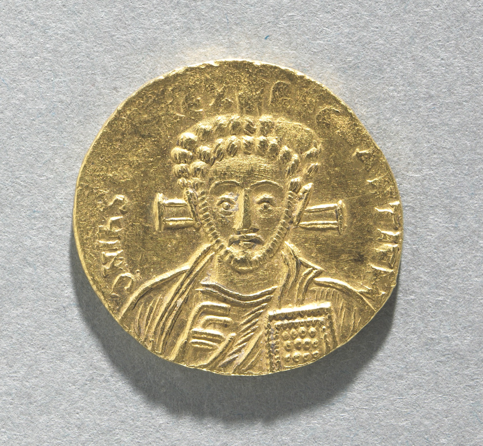 Solidus of Justinian II with Bust of Christ (obverse)