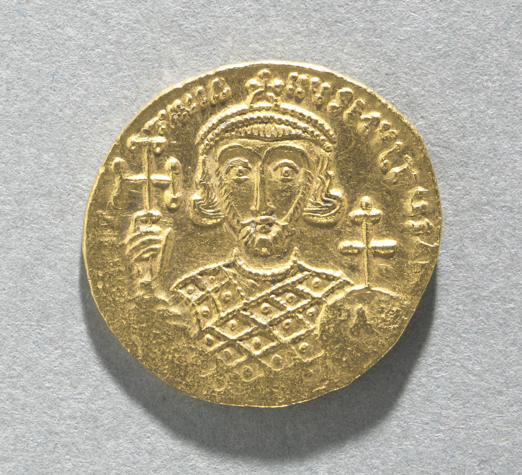 Solidus with Bust of Justinian II (reverse)