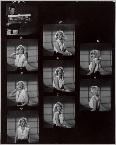 Test photographs for Marilyn Monroe’s hairstyle for The Misfits